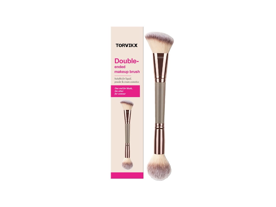 Brocha de maquillaje cómoda de doble punta Torvikx