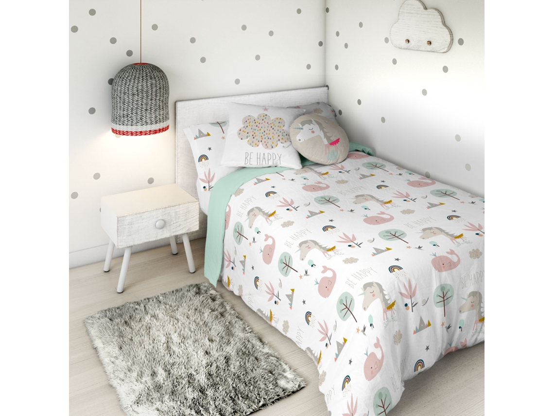 Funda Nórdica Estampada Cama 105 Algodón Extra Suave Fabricado En España Rainbowland HACIENDO EL INDIO