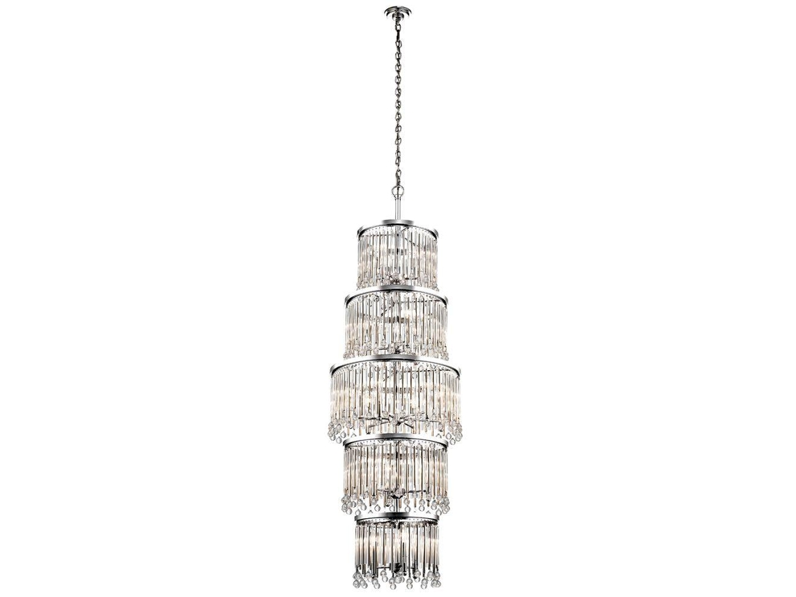 Candelier KICHLER (KL-Piper-18p-PC) Piper Steel, Crystal E14 18 Bulbos