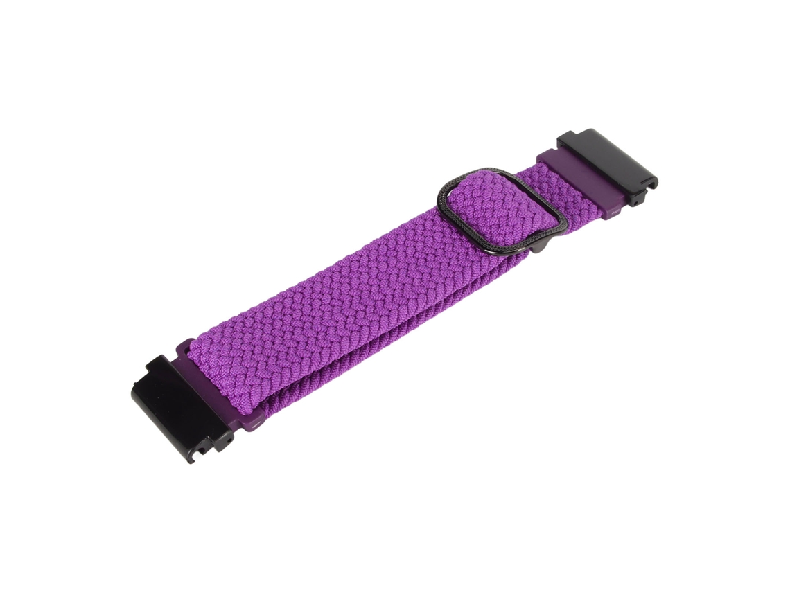 Correa de reloj ajustable de tela de nailon para Fenix 7, 6 y 5, color morado