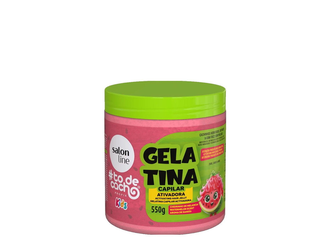 Gelatina Activadora de Sandía Sos Cachos Kids 550g Línea Salón