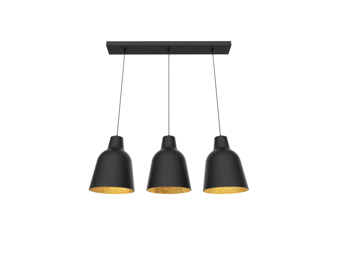 LUMICOM | Dong Lámpara Colgante Linear Negro Hoja