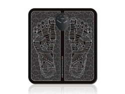 RNEMITERY Esterilla masajeadora de pies portátil, estimulador muscular eléctrico con control remoto para aliviar el dolor, ajustes de masaje personalizados, alm