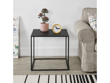 Consola [EN.CASA] Storage (Negro - Metal, Resistente A Los Arañazos - 50 x 55 x 55 cm)
