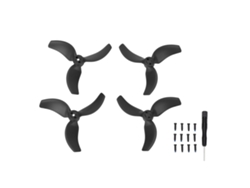 Hélice de substituição para drone Avata, 2 de 3 pás, silenciosa e com design aerodinâmico vermelho, pacote com 4 peças.