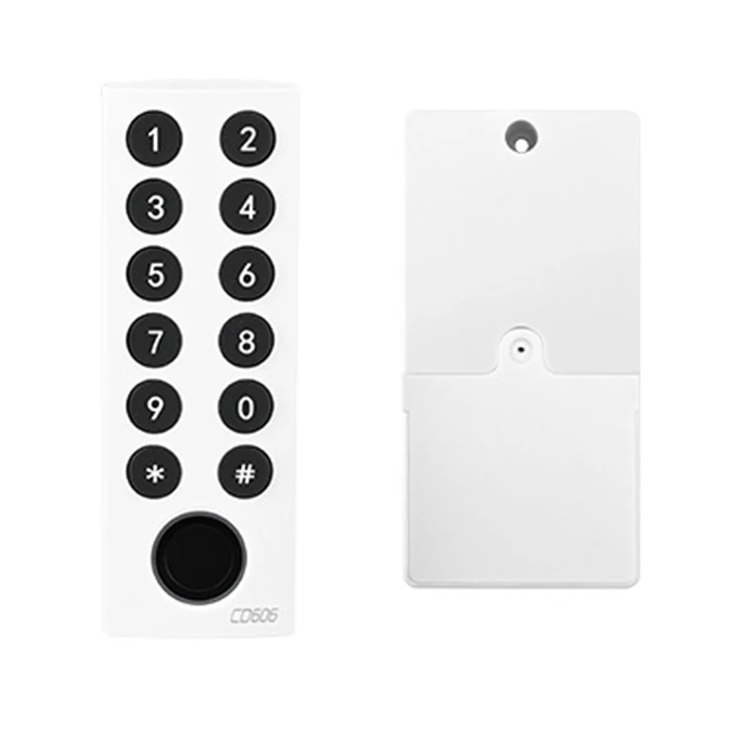 (blanco) Cerradura Electrónica Para Cajón De Taquilla Con Huella Dactilar, Adecuada Para Lugares Públicos