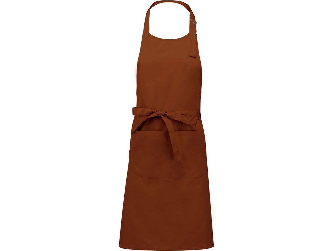 Delantal KARIBAN con Bolsillo (Marrón - Poliéster - 90 x 31.5 cm)