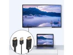 Cable conversor USB, adaptador HDMI a DisplayPort, convertidor de monitor activo. Hengjian