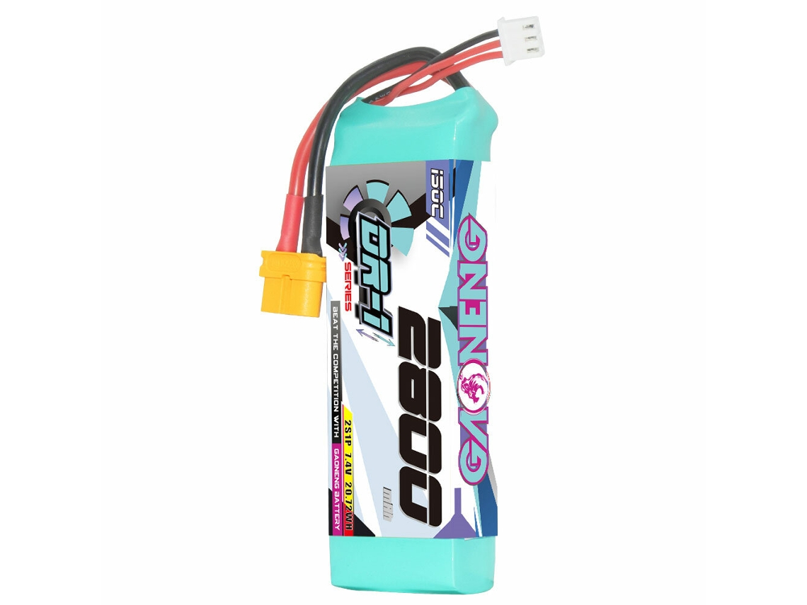 Batería Lipo Gaoneng XT60 de 7,4 V, 2800 mAh, 150 C, 2 s, con conector para coches RC 112, 114 y 116