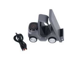 Base De Carga Inalámbrica 5 En 1 En Forma De Montacargas Portátil Para Teléfono, Reloj Y Auriculares Ios Gris