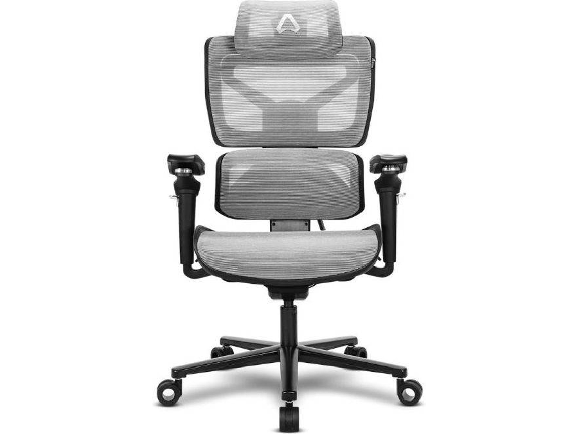 Silla Gaming ALPHA GAMER Mist (Hasta 130 kg - Elevador de Gas Clase 4 - Negro/Gris)