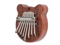 Mini Kalimba 8 Tons Kalimba Mini Piano de Polegar Presente para Crianças Instrumentos de Lazer Ao Ar Livre Forma de Urso 