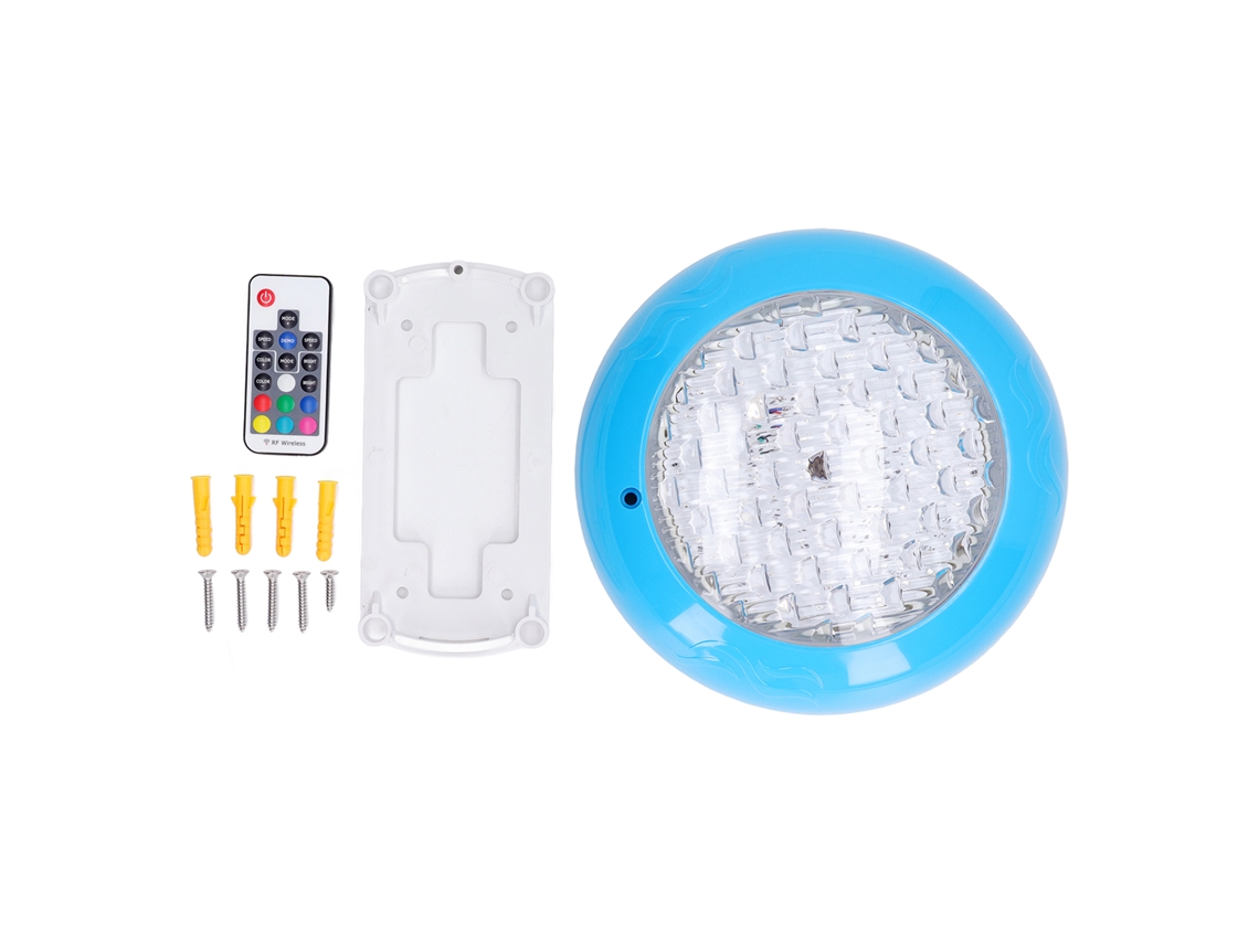 Lámpara Led Subacuática Para Piscina Con Control Remoto Ip68 35w Ac12v Para Montaje En Pared