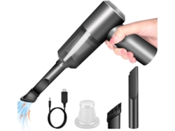 Aspiradora portátil inalámbrica recargable de alta potencia Zruxe TX108 para coche (negra)