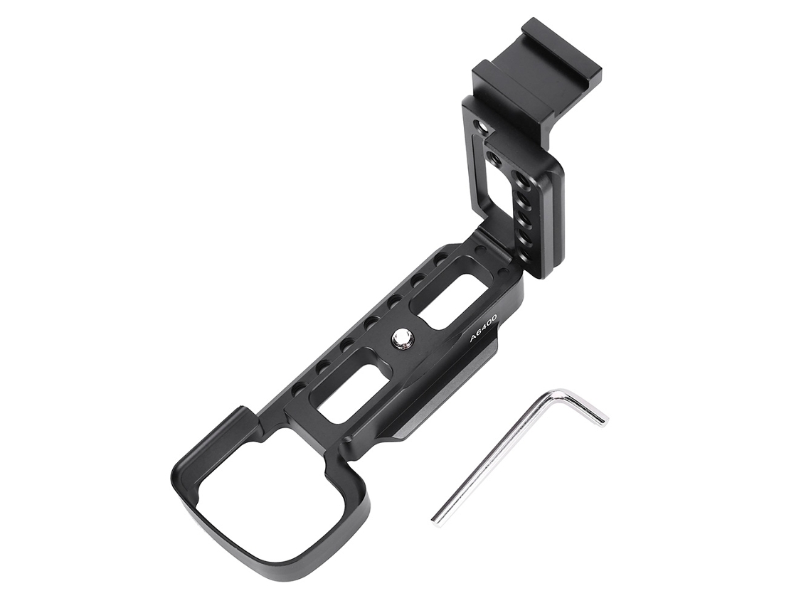 Placa De Liberación Rápida En L Para Cámara, Mango De Metal Para Disparo Vertical, Compatible Con Sony A6400, Aleación De Aluminio