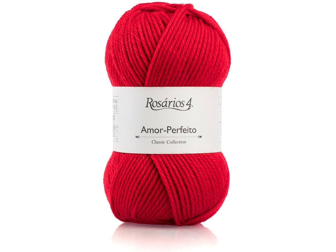 Hilo de Lana ROSARIOS 4 Amor-Perfeito P149881 (Rojo - 10x18x6 cm - Lana)