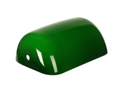 Abajur com Tampa de Vidro Verde Jade