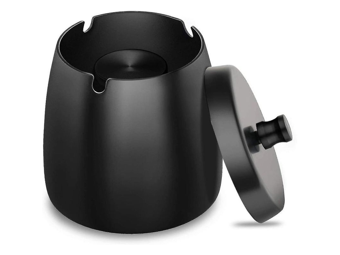 Cinta Para Cigarrillos De Pared Con Tapa De Acero Inoxidable Y Base Antideslizante Wps