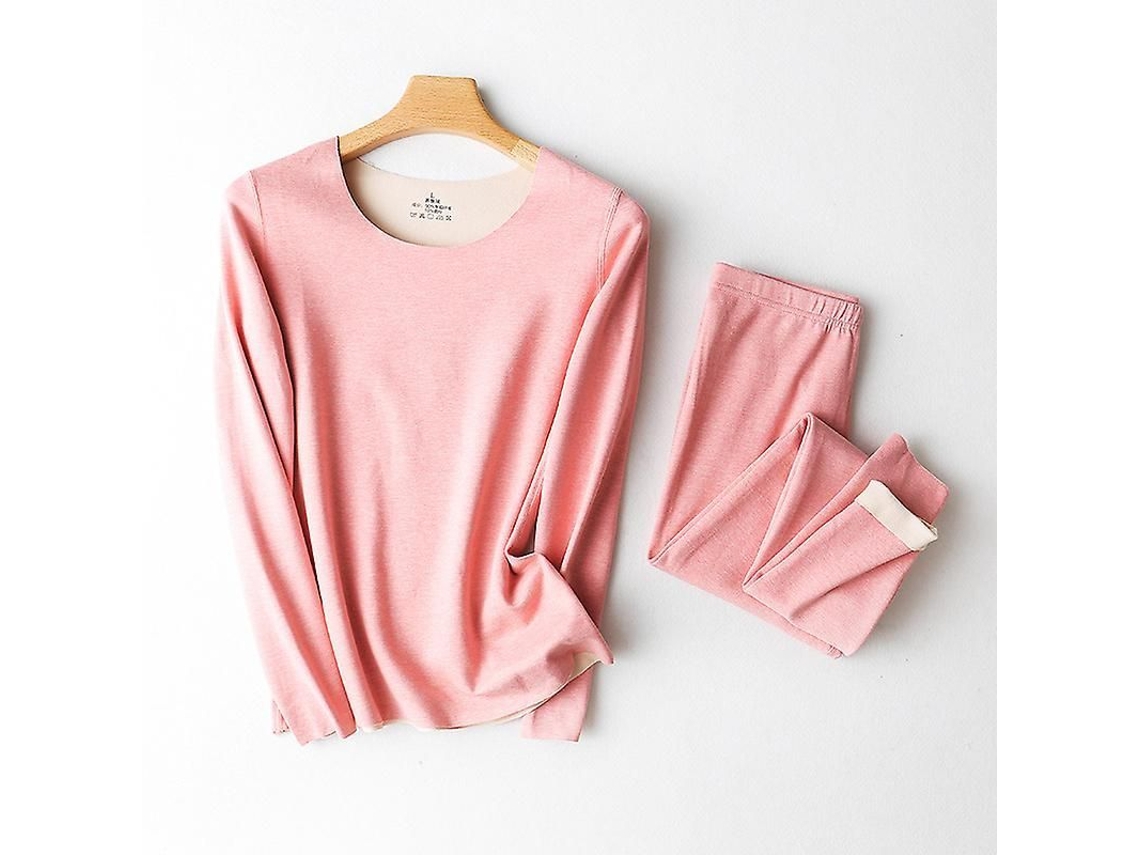 2026-conjunto De Ropa Termica Para Mujer Con Forro Polar Suave Camisa Y Pantalon Capa Base