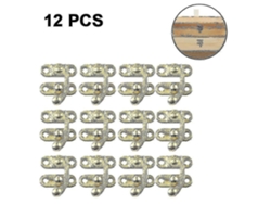 12 piezas de cerradura y cerrojo ornamental para joyero de madera