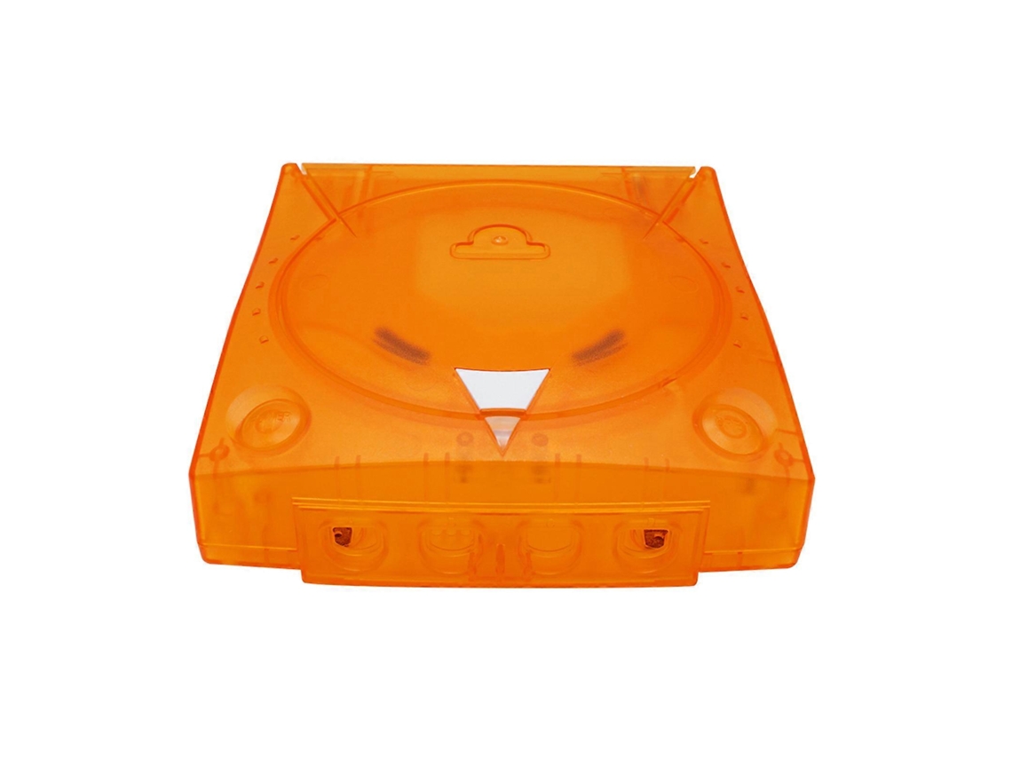 Reemplazo De Plástico Translúcido Para Carcasa De Sega Dreamcast Para Consola De Videojuegos Retro Dc, Caja Amarilla