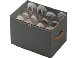 Zapatero Plegable Para Armario | Caja Con Divisores Ajustables, Tapa Extraíble Y Asa Para Salón, Dor