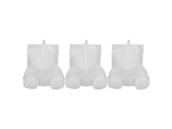 3 Moldes De Silicona Con Forma De Oso Para Fundición De Resina Epoxi 3d Y Decoración Diy.
