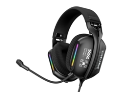 Auriculares para juegos con iluminación RGB para ordenador X12 + cable adaptador