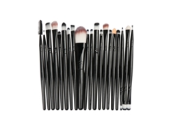 Set de brochas de maquillaje para base y sombras de ojos