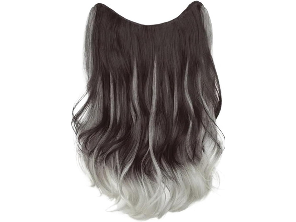 Peluca De Moño, Peluca De Una Pieza Para Mujer, Extensión De Cabello Largo Y Rizado, Efecto Esponjoso.