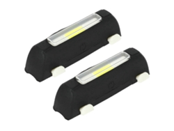 2 luces de bicicleta recargables USB ultrabrillantes con 7 modos de luz