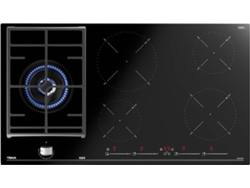Placa de gas y inducción TEKA JZC 95314 ABN BK (eléctrica y gas natural - 90 cm - negro)