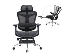 Silla de oficina ergonómica Sihoo Doro C300 JT - Reposabrazos 3D - Soporte lumbar autoajustable - Negro
