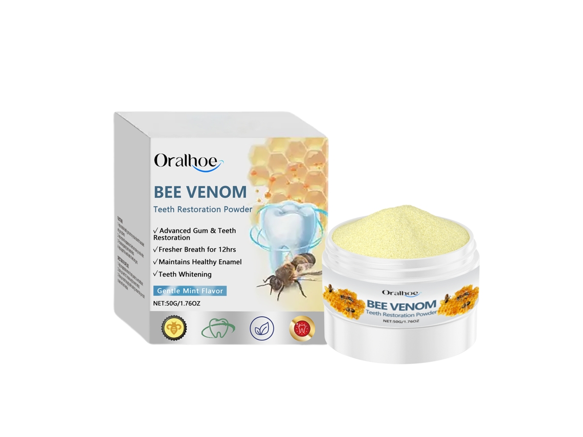 Polvo reparador dental con veneno de abeja