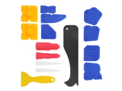 Juego De 15 Herramientas De Silicona Para Eliminar Selladores Y Limpiar Ventanas Y Paredes.