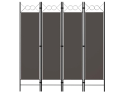 Separador LOVELY HOME con 4 Paneles Antracita (160 x 180 cm)