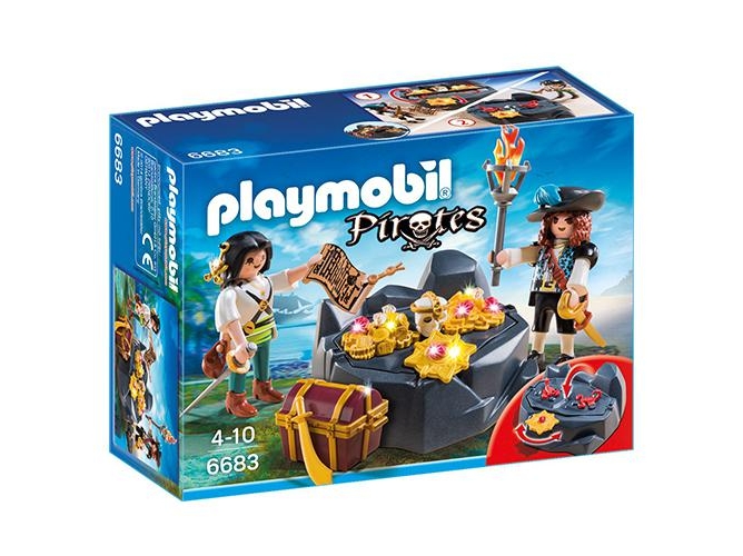 PLAYMOBIL Pirates: Escondite del Tesoro Pirata (Edad Mínima: 4)