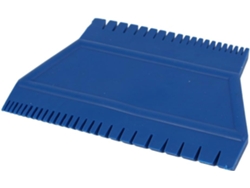 Ms15 Arte De Pared Raspador Trapezoidal De Caucho Con Vetas De Madera 12cmx7.7cm Azul