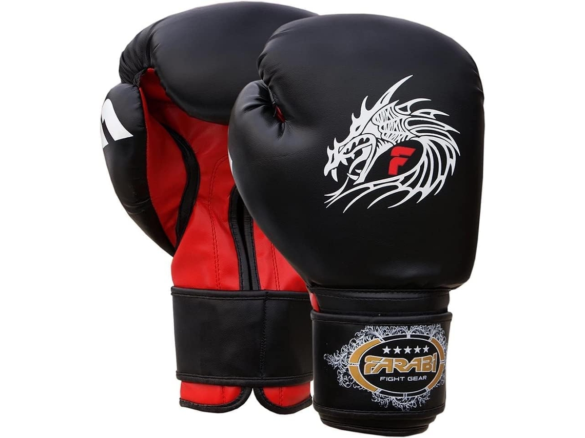 Guantes De Boxeo Profesionales Farabi Sports Dragon – Entrenamiento, Sparring, Mma, Kickboxing, Muay Thai – Hombres Y Mujeres – 10oz À 16oz