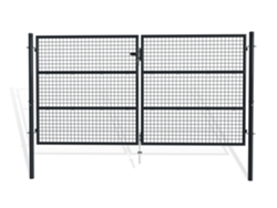 Puerta batiente de malla metálica 3m olga A.150cm gris