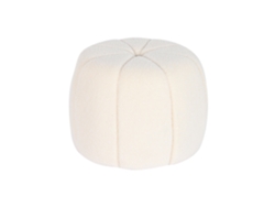 Reposapies Poliester Borreguito Blanco 50x50x37cm