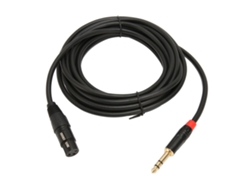 Cable De Micrófono Balanceado Cavo Xlr Hembra A Jack Trs De 6,35 Mm (1/4 De Pulgada), 5 M/16,4 Pies.