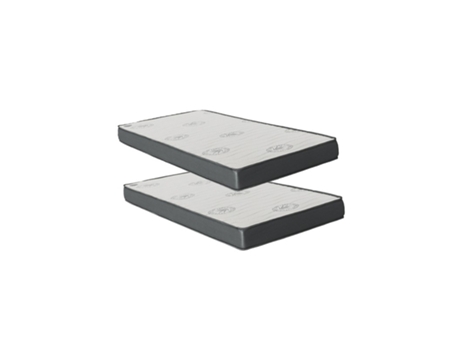 Colchones Pack 2 viscoelástico 90x200x20/90x190x20 MUEMUE