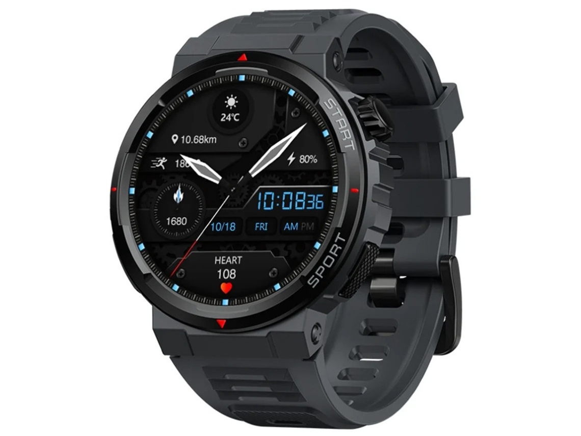 Reloj inteligente con llamadas Bluetooth, pantalla AMOLED y nueva experiencia 3D interactiva Yizhood (negro)
