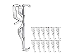 Rebe-clips Para Cortinas De Persianas Horizontales, Clips De Plástico Transparente Para Valance, 12 Unidades, 2.5 Pulgadas Transparente