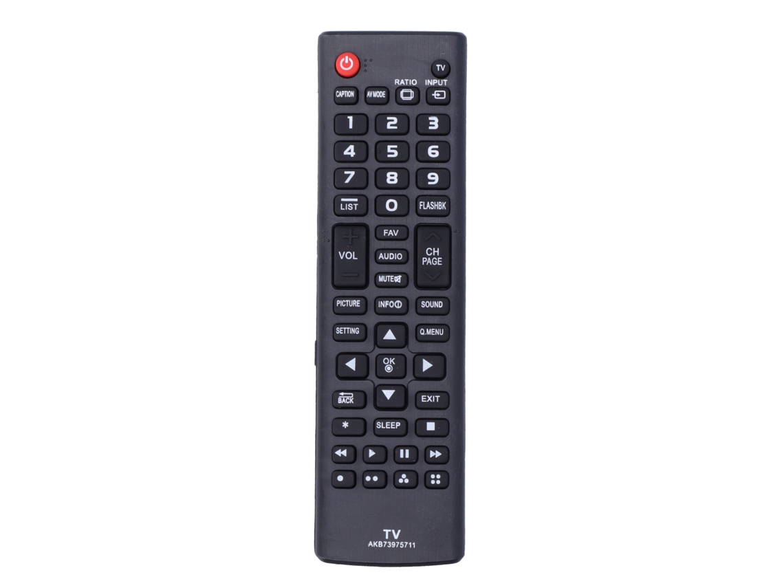 Controle Remoto Substituto Para Tv Lg 32lb550b/32lb550buc/32lb5600 Akb73975711 Preto