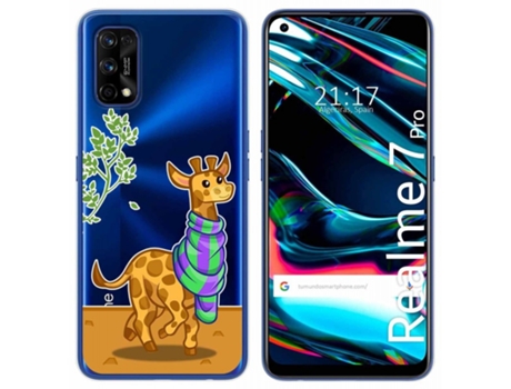 Carcasa Realme 7 Pro TUMUNDOSMARTPHONE Dibujos Transparente Multicolor