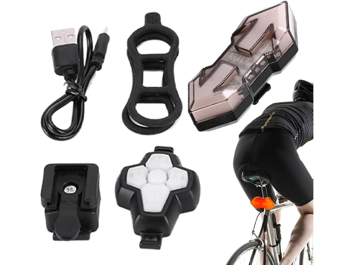 Luz trasera para bicicleta, 5 modos, superbrillante, impermeable, recargable | Luz trasera para Gokoco