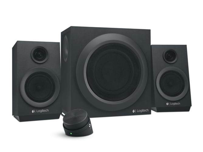 Logitech Z333 80w conjunto de altavoces 2.1 canales 80 multimedia speakers pc 40 control volumen set 40w 2 16w 55 20000