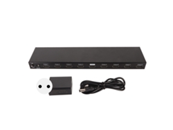 Divisor De Interfaz Multimedia 3d Hd 4k 30hz 1x8 Con 1 Entrada Y 8 Salidas Con Enchufe Europeo